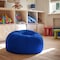 Flash Furniture Bean Bag Chair, Blue Back, 30 in W 30" L 18" H DG-BEAN-SMALL-SOLID-ROYBL-GG - alternate 2